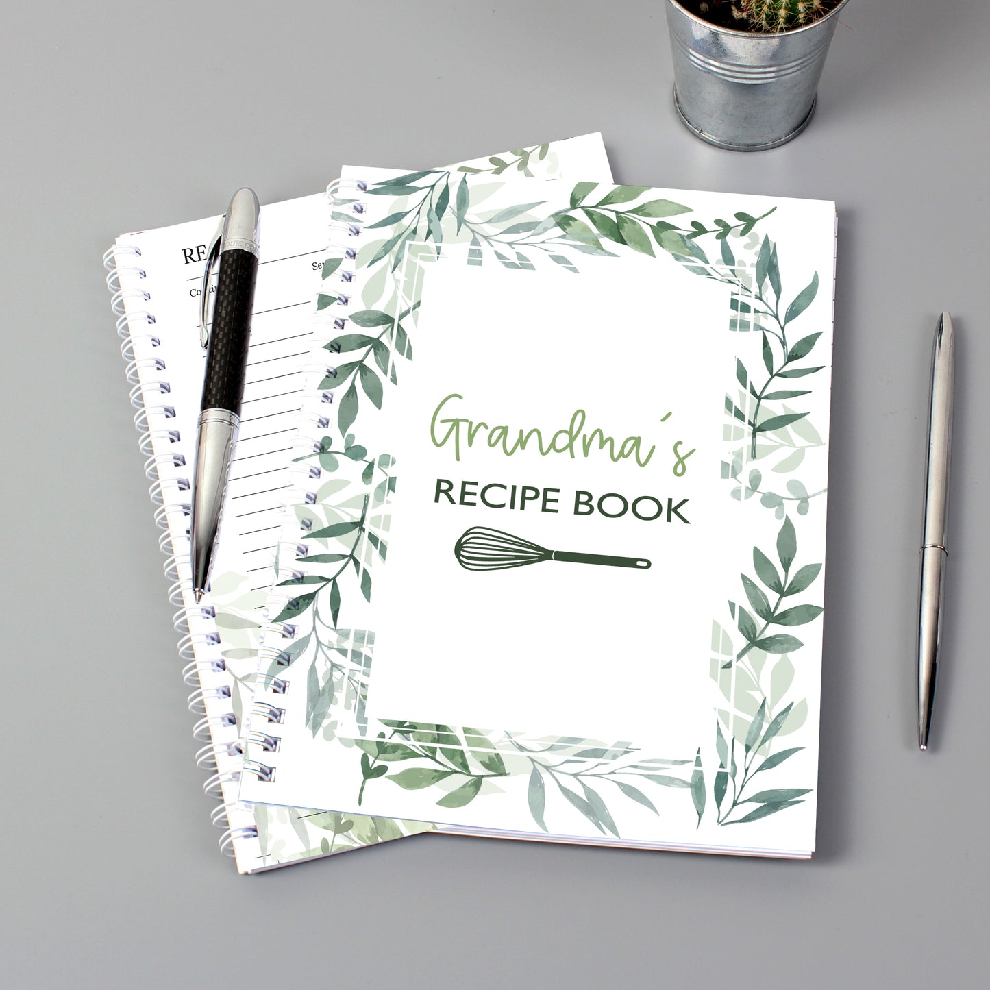 Personalised Botanical A5 Recipe Book Journal - MK&JD Gifts