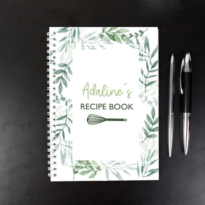 Personalised Botanical A5 Recipe Book Journal - MK&JD Gifts