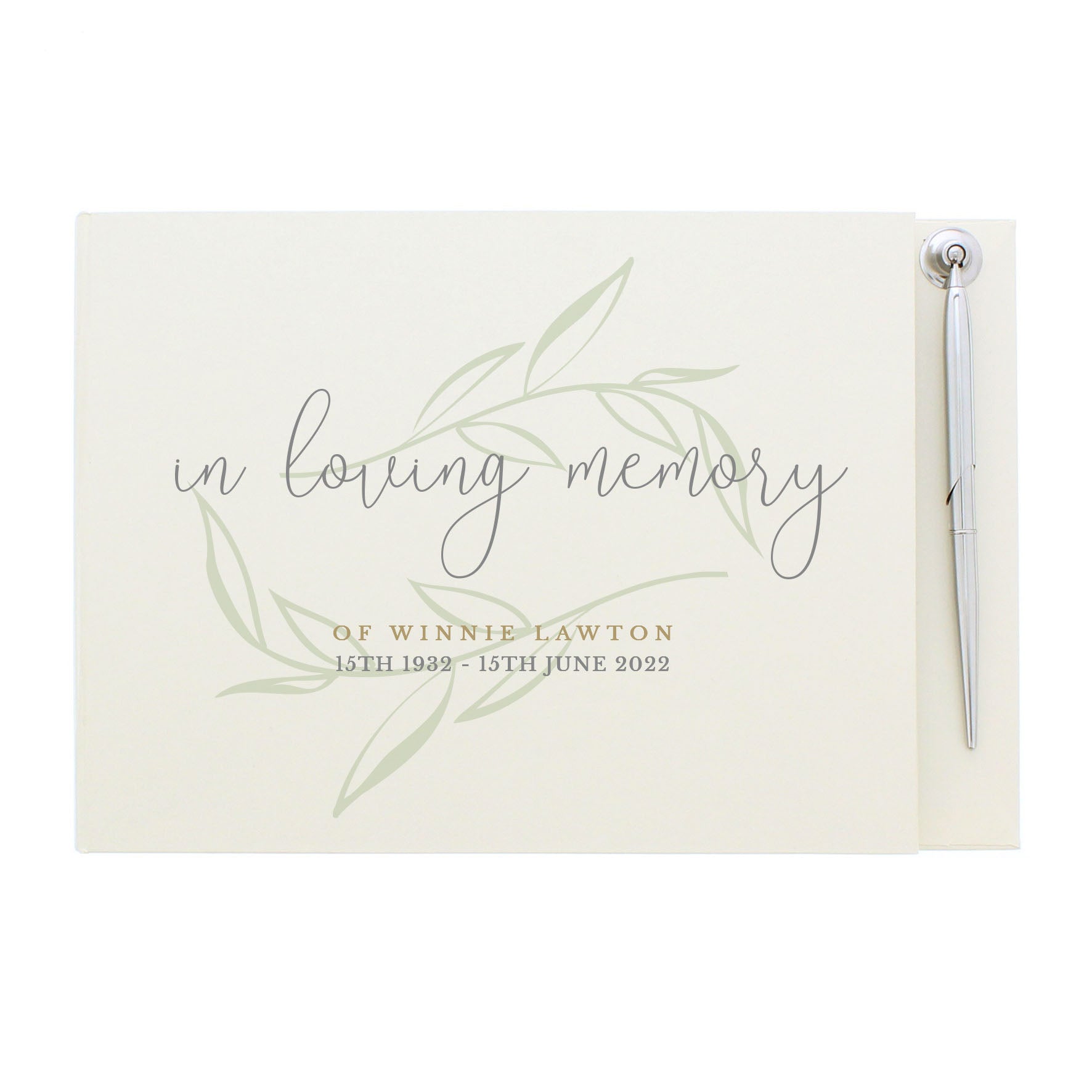 Personalised In Loving Memory Guest Book - MK&JD Gifts