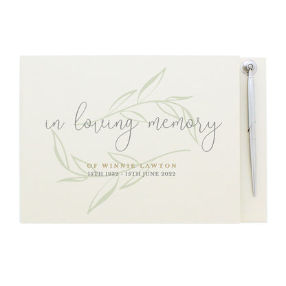 Personalised In Loving Memory Guest Book - MK&JD Gifts