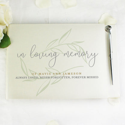 Personalised In Loving Memory Guest Book - MK&JD Gifts