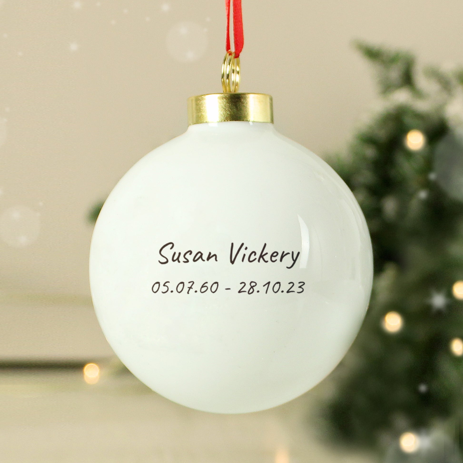 Personalised Robins Appear Bauble - MK&JD Gifts