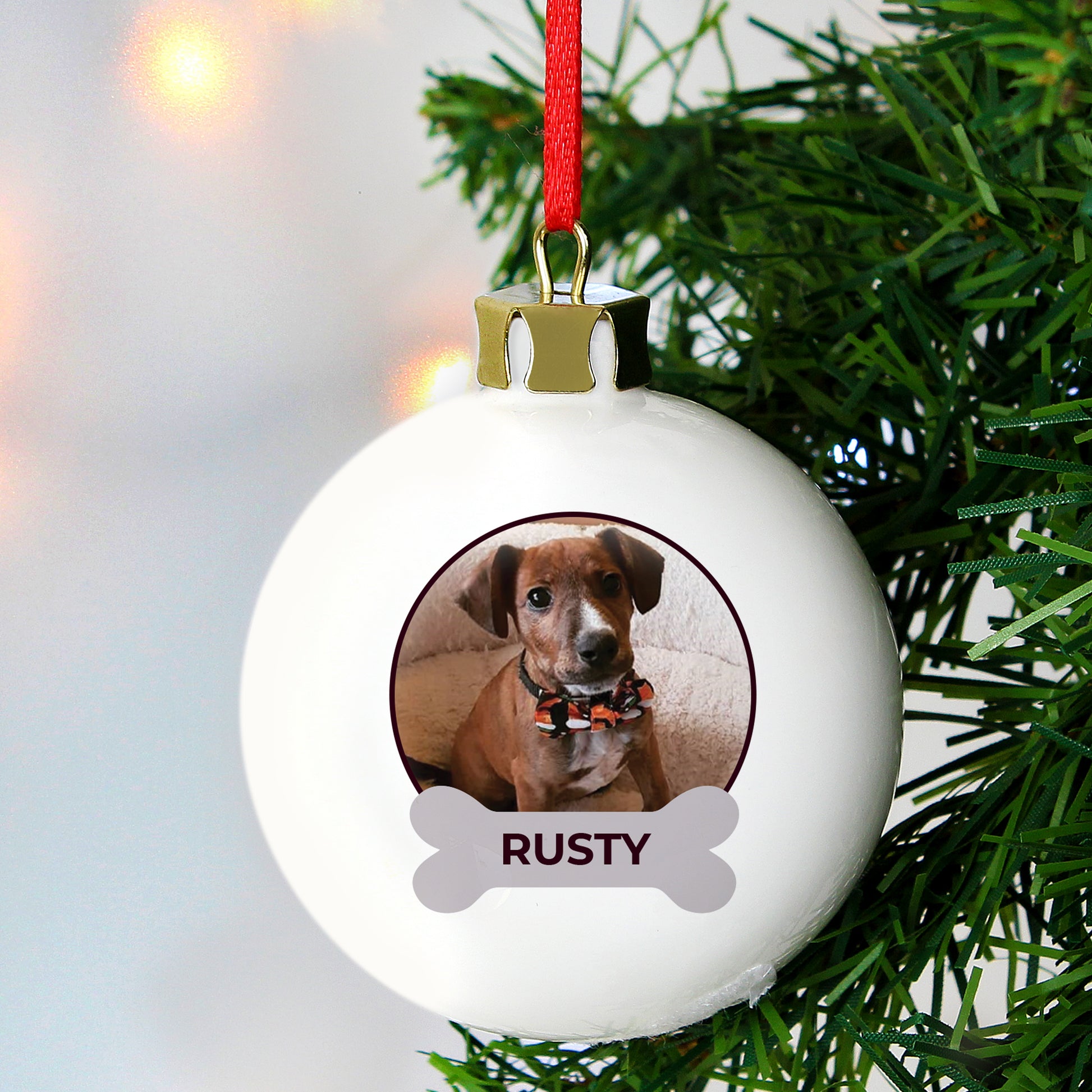 Personalised Pawsome Photo Upload Bauble - MK&JD Gifts