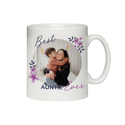 Personalised Floral Best Ever Photo Upload Mug - MK&JD Gifts