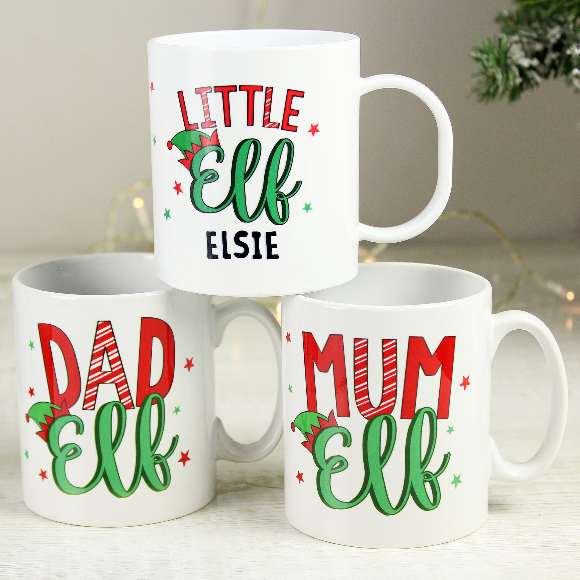 Personalised Dad Elf Mug - MK&JD Gifts