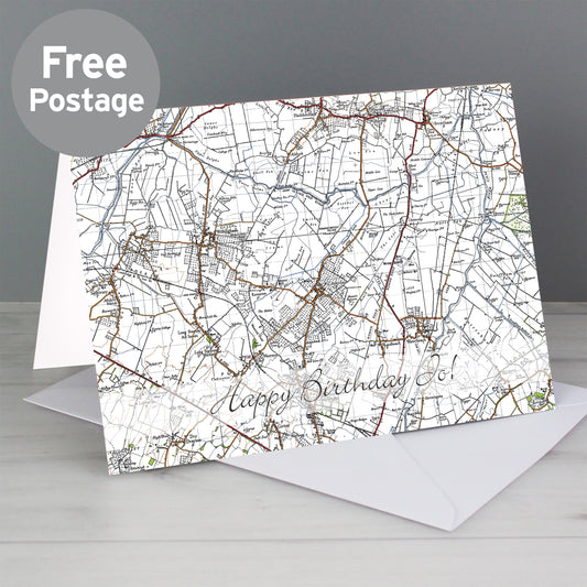Personalised 1945 - 1948 New Popular Map Card - MK&JD Gifts