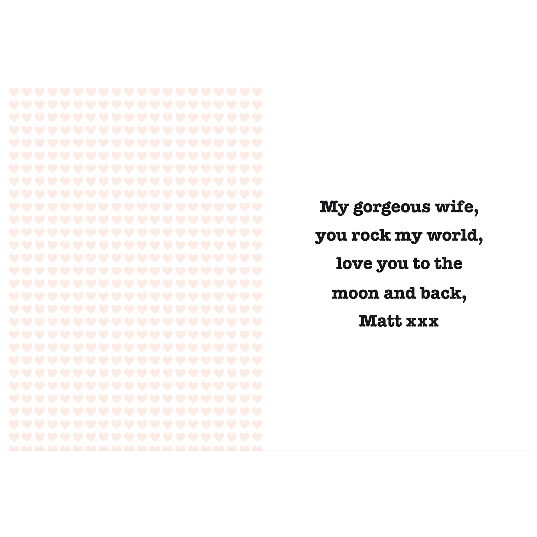 Personalised I HEART Card - MK&JD Gifts