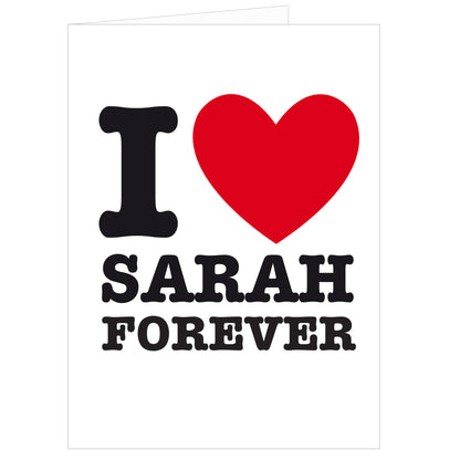Personalised I HEART Card - MK&JD Gifts
