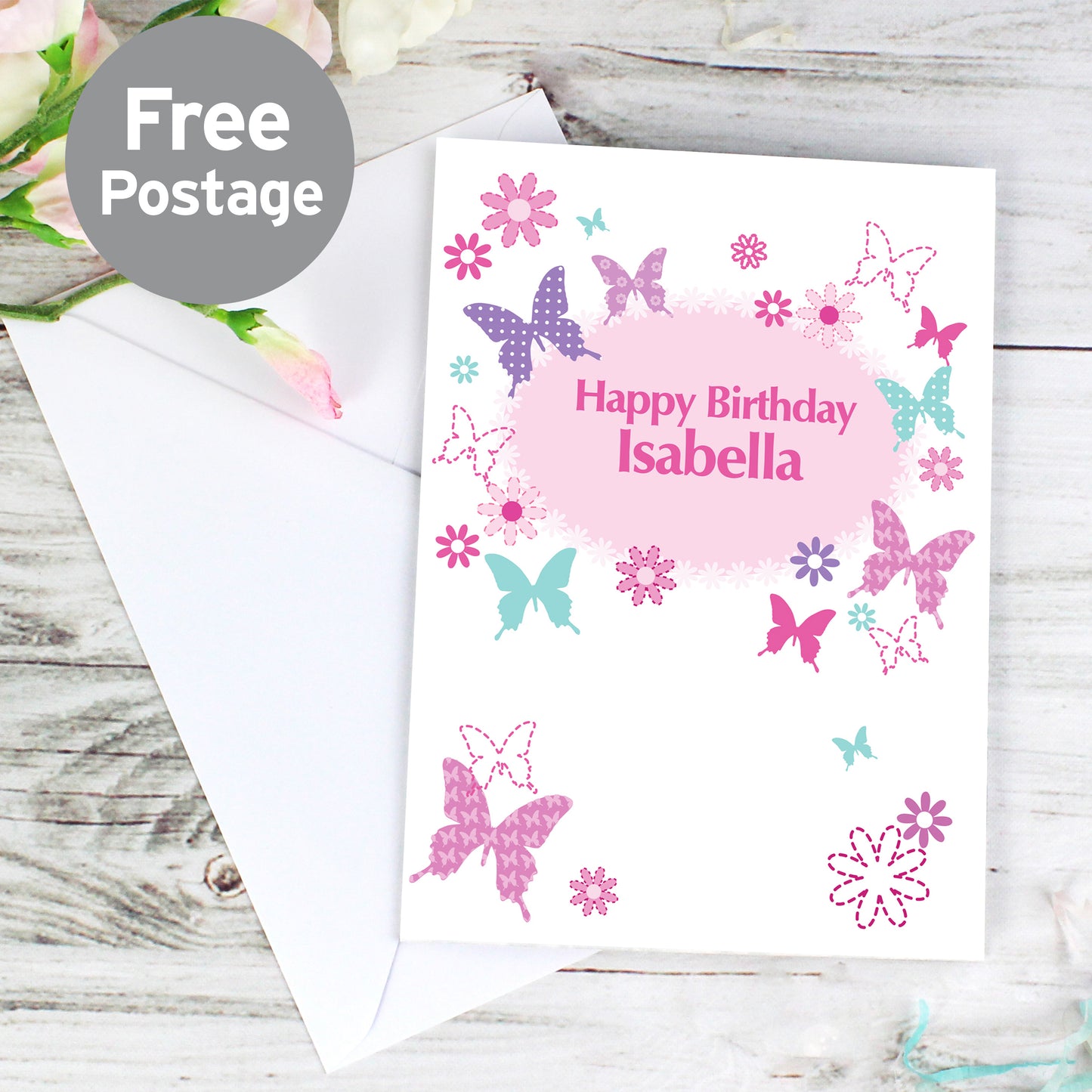 Personalised Butterfly Card - MK&JD Gifts