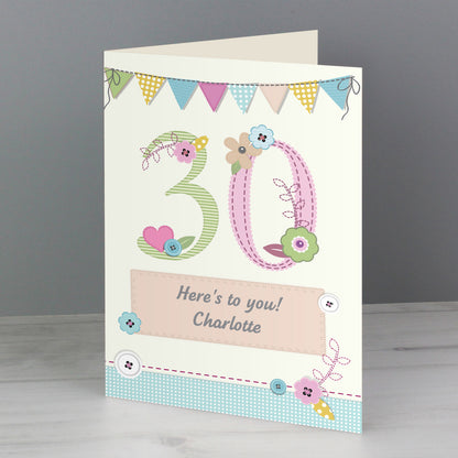 Personalised Birthday Craft Card - MK&JD Gifts