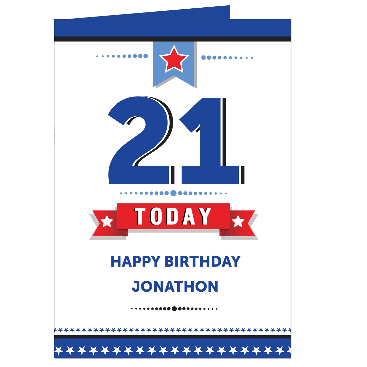 Personalised Birthday Star Card - MK&JD Gifts