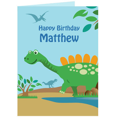 Personalised Dinosaur Card - MK&JD Gifts