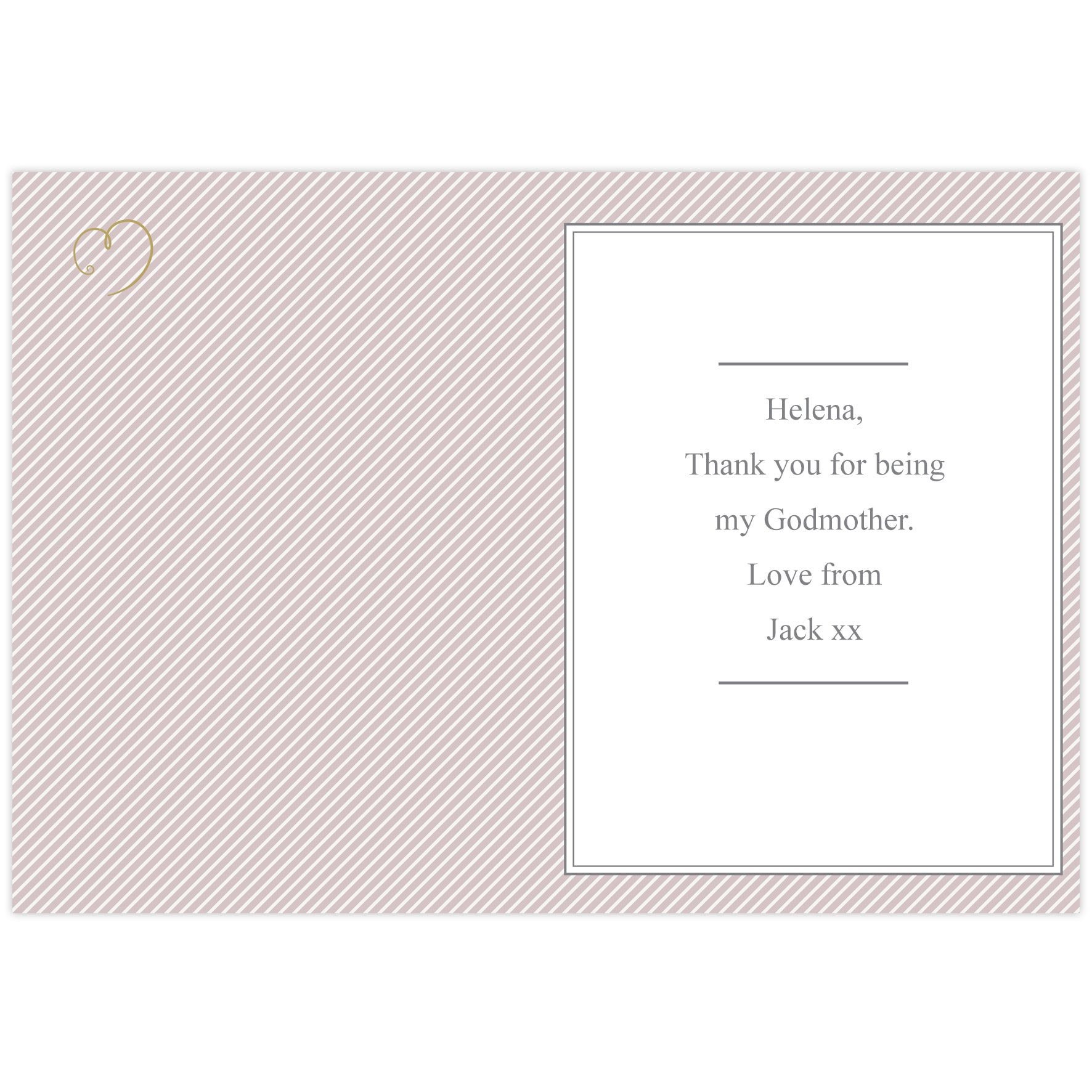 Personalised I Am Glad... Godmother Card - MK&JD Gifts