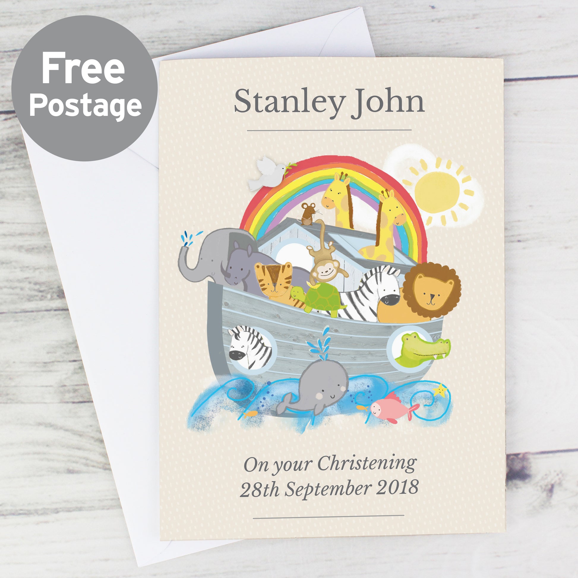 Personalised Noah's Ark Card - MK&JD Gifts