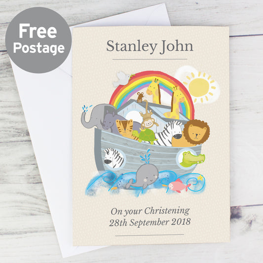 Personalised Noah's Ark Card - MK&JD Gifts