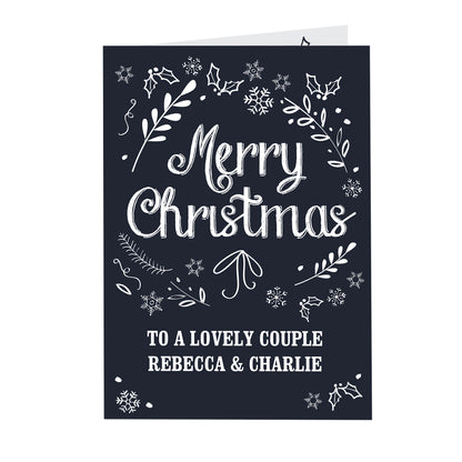 Personalised Christmas Frost Card - MK&JD Gifts