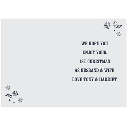 Personalised Christmas Frost Card - MK&JD Gifts