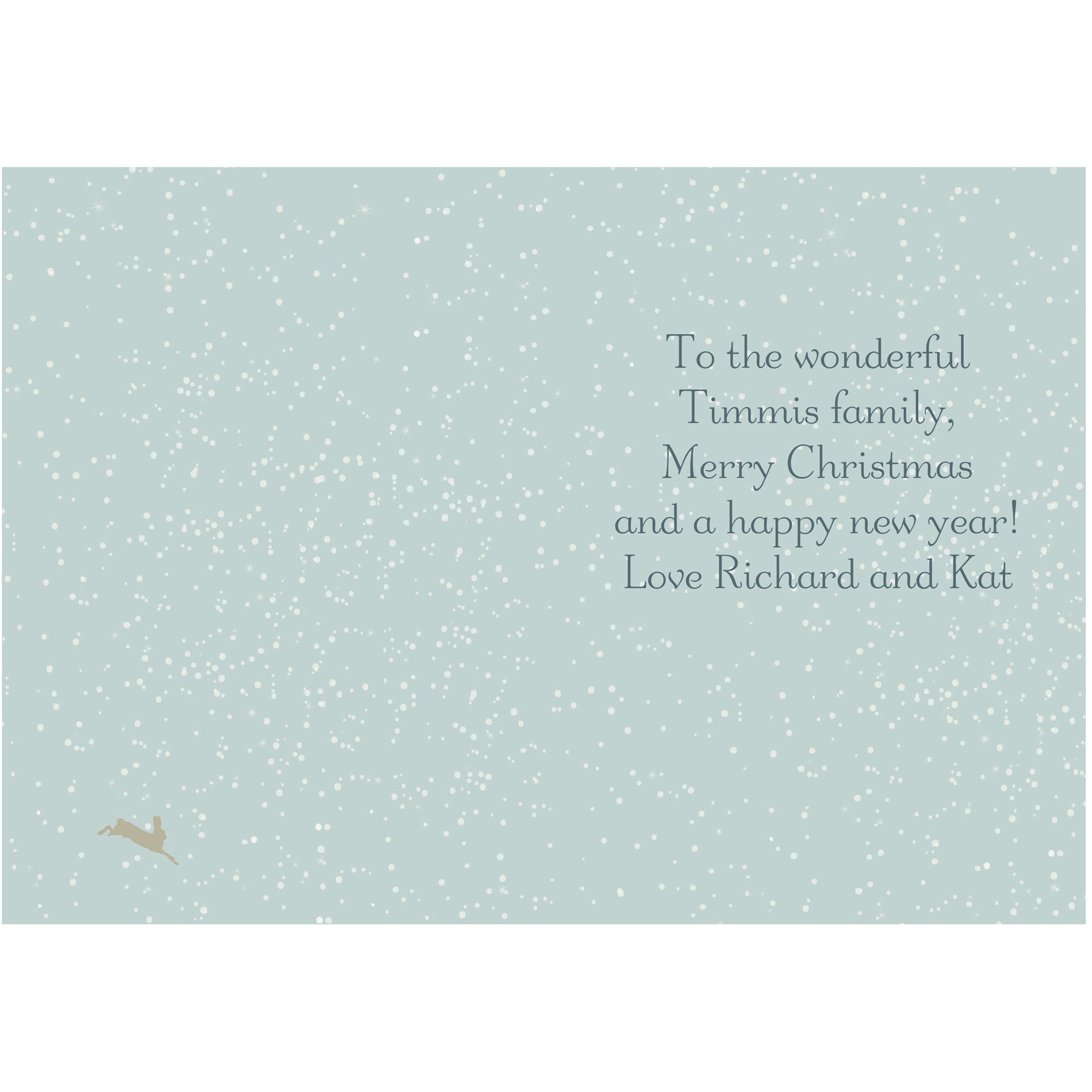 Personalised A Winter's Night Card - MK&JD Gifts