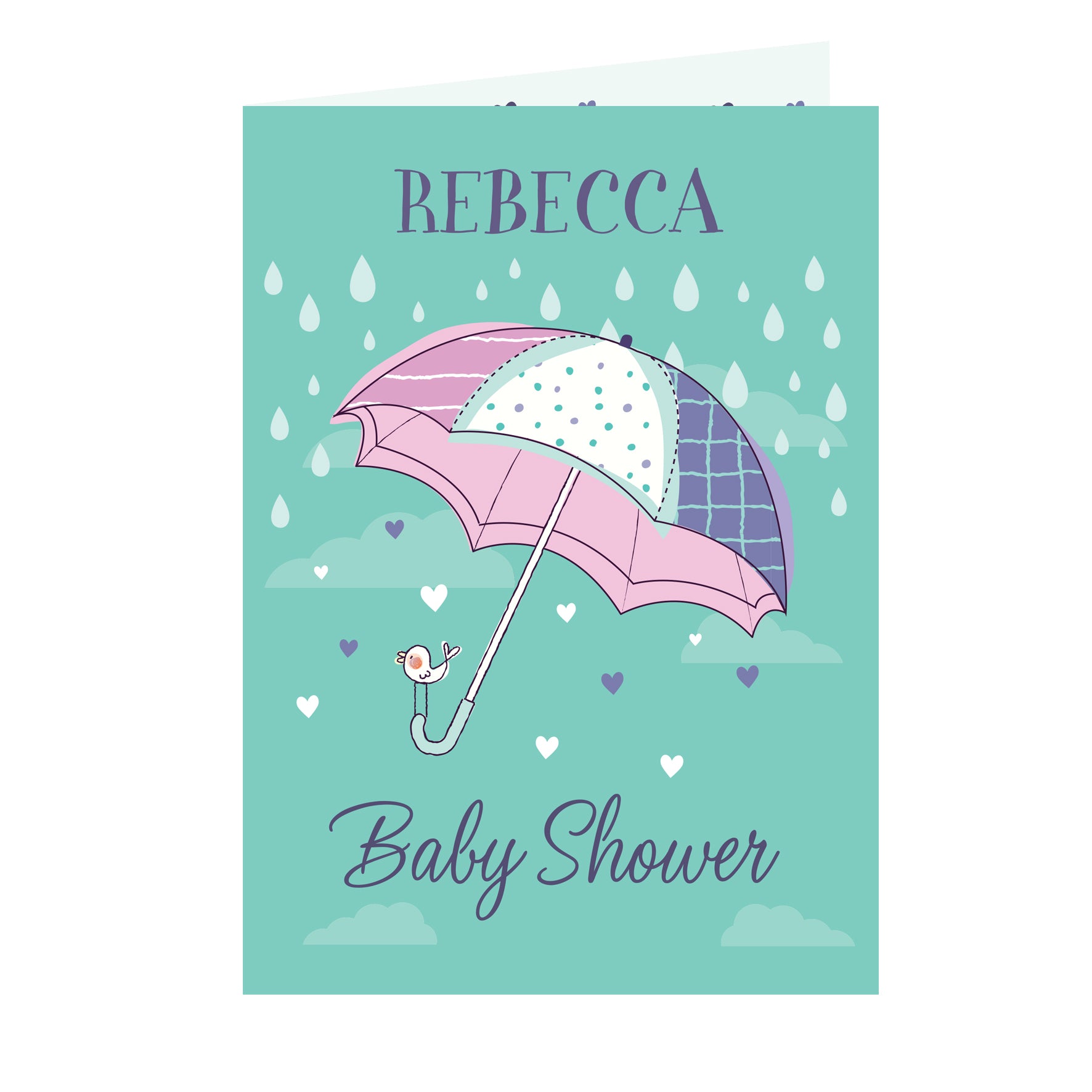 Personalised Baby Shower Umbrella Card - MK&JD Gifts
