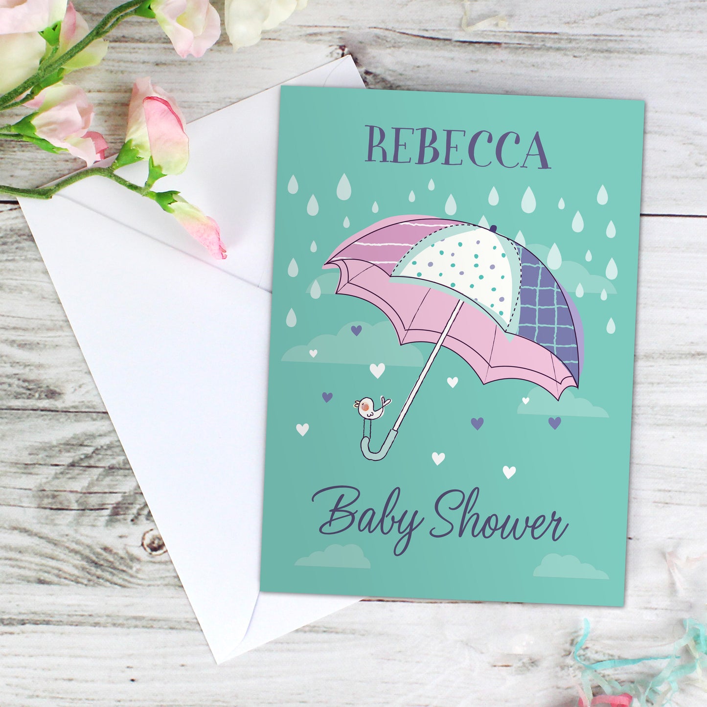 Personalised Baby Shower Umbrella Card - MK&JD Gifts