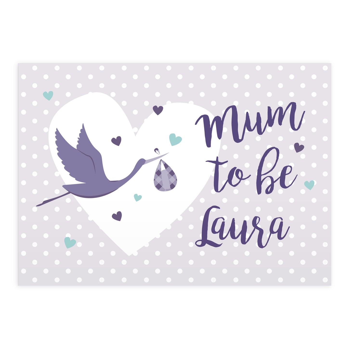 Personalised Mum to Be Stork Card - MK&JD Gifts