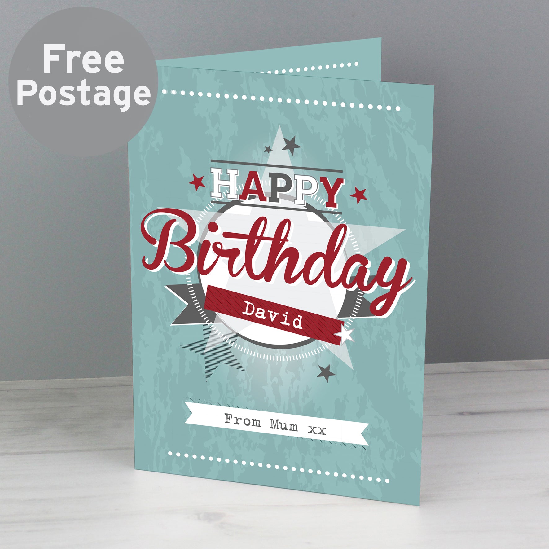 Personalised 50s Retro Card - MK&JD Gifts