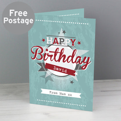 Personalised 50s Retro Card - MK&JD Gifts