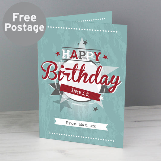 Personalised 50s Retro Card - MK&JD Gifts
