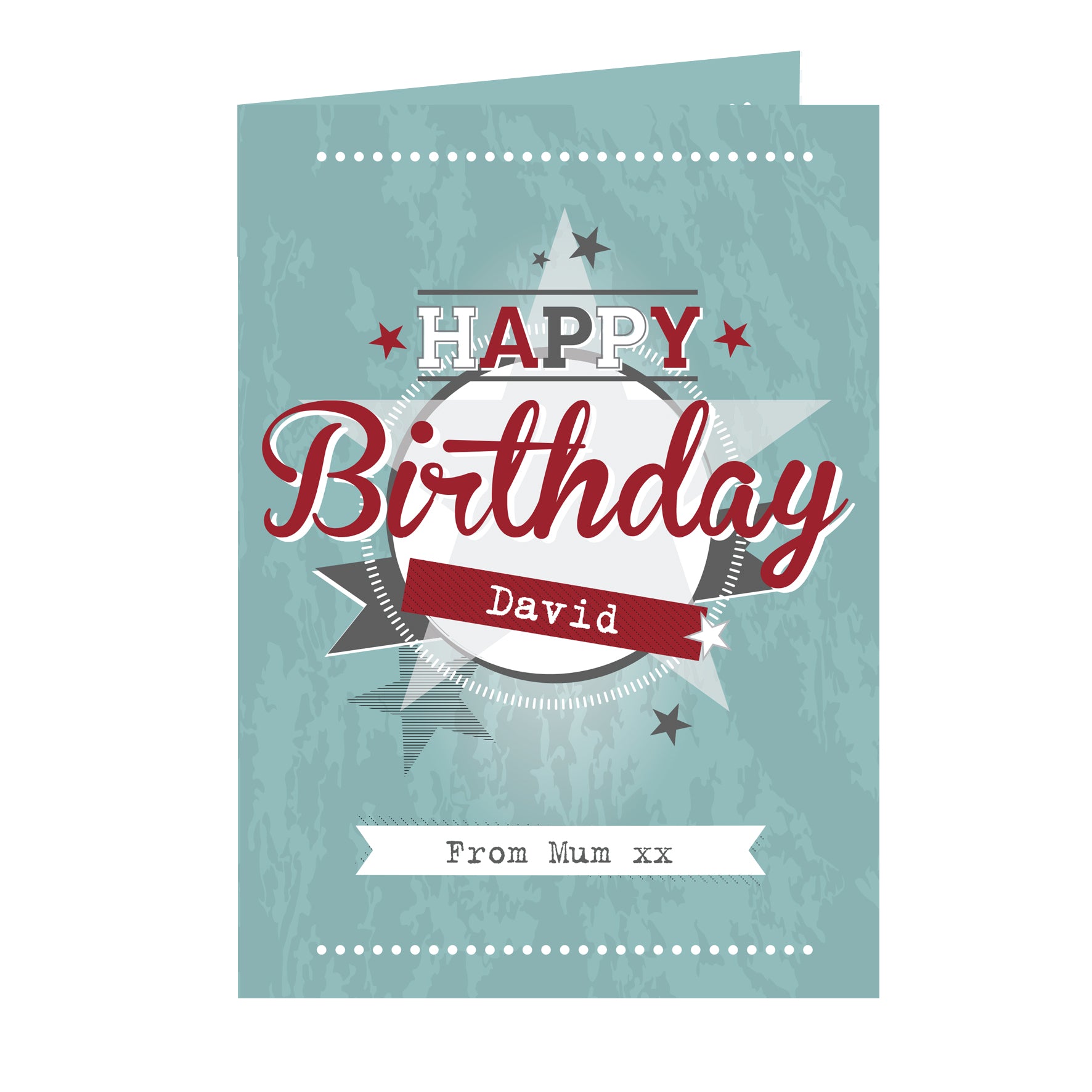 Personalised 50s Retro Card - MK&JD Gifts