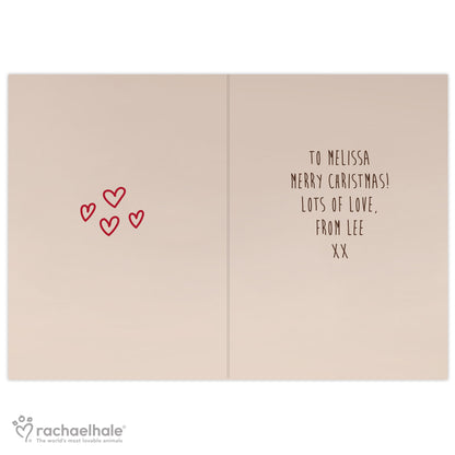 Personalised Rachael Hale 'All I Want For Christmas' Puppy Card - MK&JD Gifts