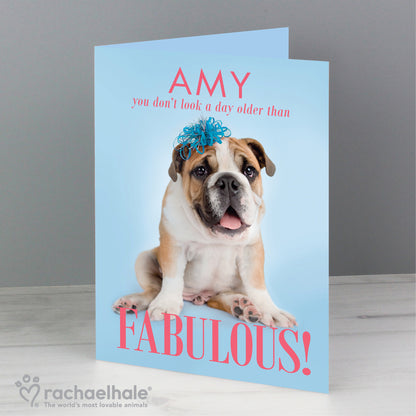 Personalised Rachael Hale Fabulous Birthday Card - MK&JD Gifts