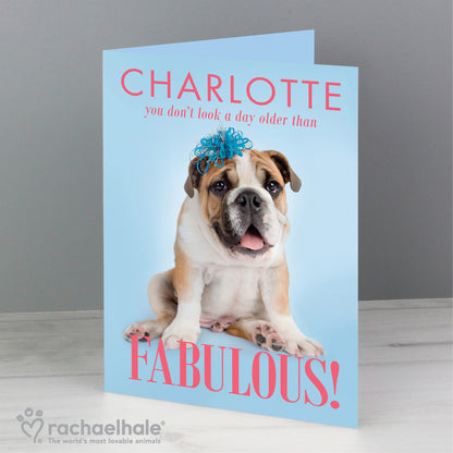 Personalised Rachael Hale Fabulous Birthday Card - MK&JD Gifts