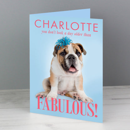 Personalised Rachael Hale Fabulous Birthday Card - MK&JD Gifts
