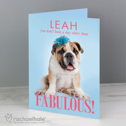 Personalised Rachael Hale Fabulous Birthday Card - MK&JD Gifts