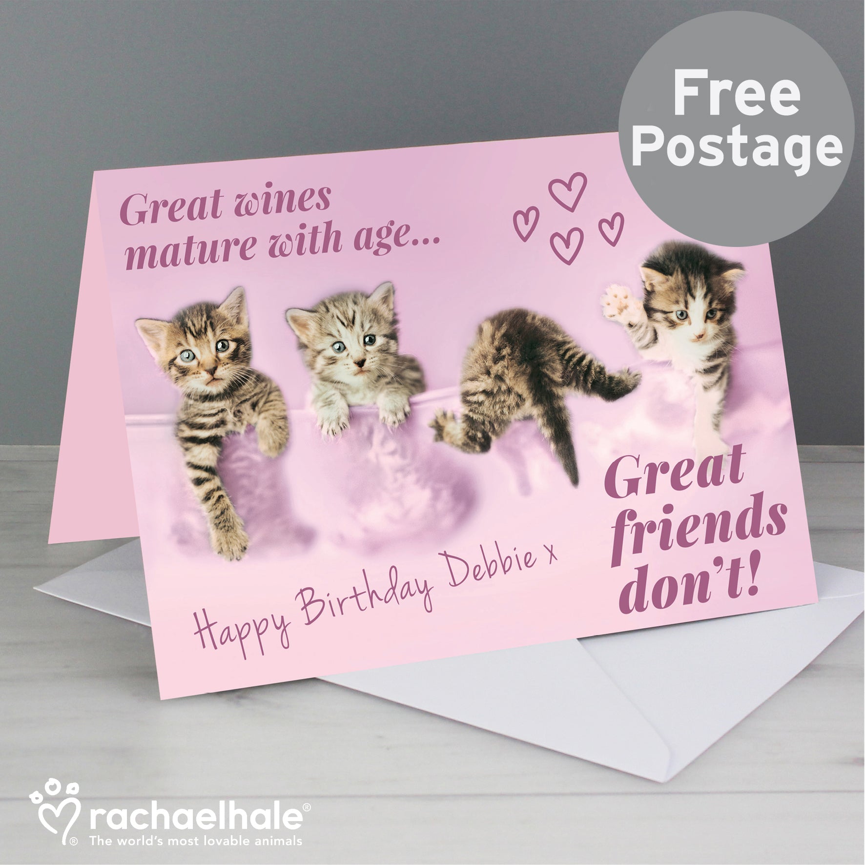 Personalised Rachael Hale 'Great Friends' Card - MK&JD Gifts