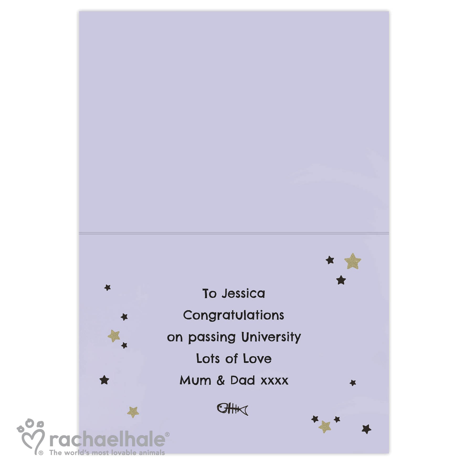 Personalised Rachael Hale You're the Cats Whiskers Card - MK&JD Gifts