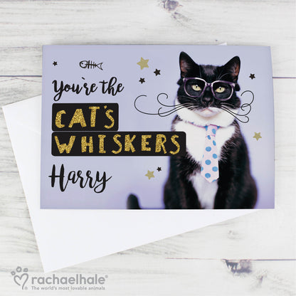 Personalised Rachael Hale You're the Cats Whiskers Card - MK&JD Gifts