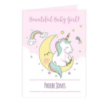 Personalised Baby Unicorn Card - MK&JD Gifts