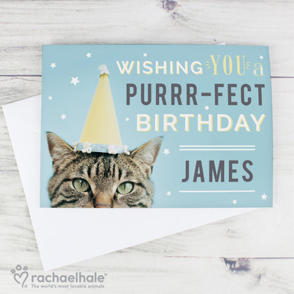 Personalised Rachael Hale Purr-fect Birthday Card - MK&JD Gifts