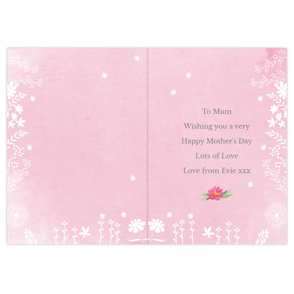 Personalised Floral Watercolour Card - MK&JD Gifts