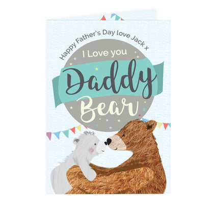 Personalised Daddy Bear Card