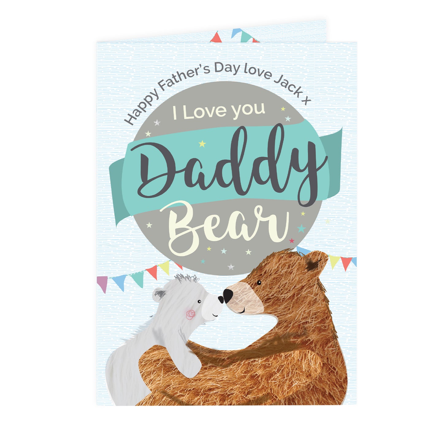 Personalised Daddy Bear Card - MK&JD Gifts