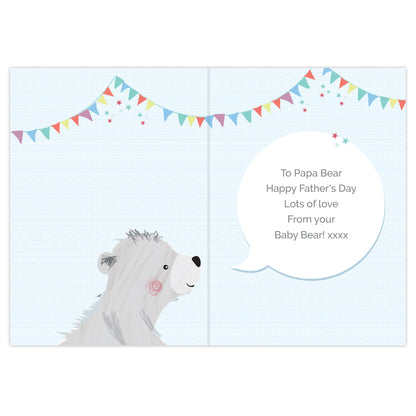 Personalised Daddy Bear Card - MK&JD Gifts