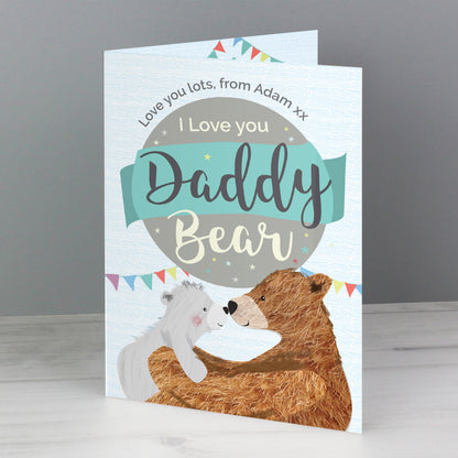 Personalised Daddy Bear Card - MK&JD Gifts