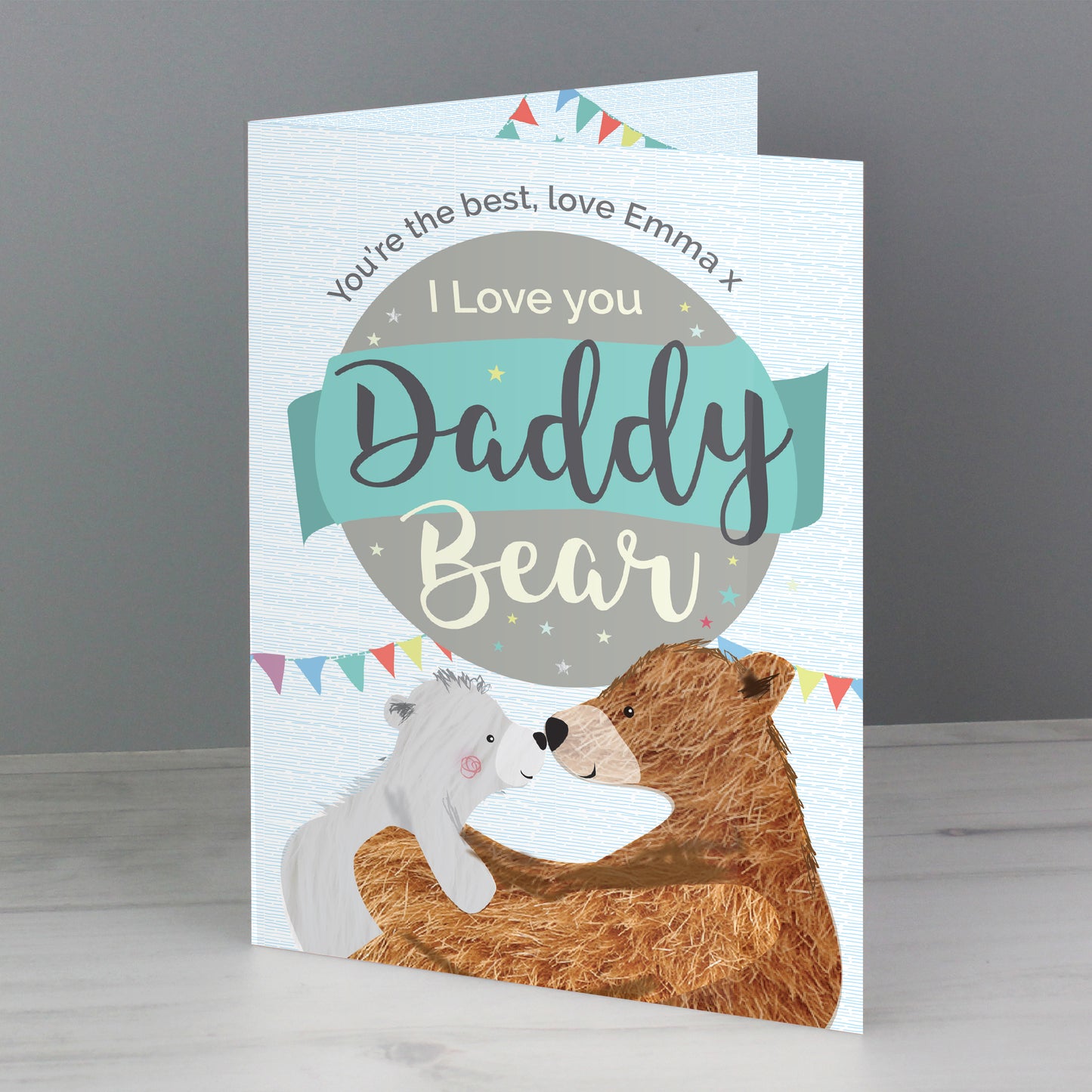 Personalised Daddy Bear Card - MK&JD Gifts