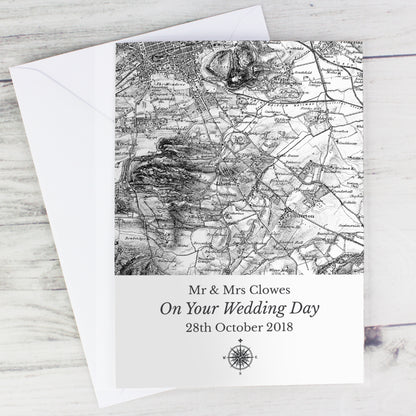 Personalised 1805 - 1874 Old Series Map Compass Card - MK&JD Gifts