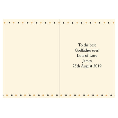 Personalised Best Godfather Card - MK&JD Gifts