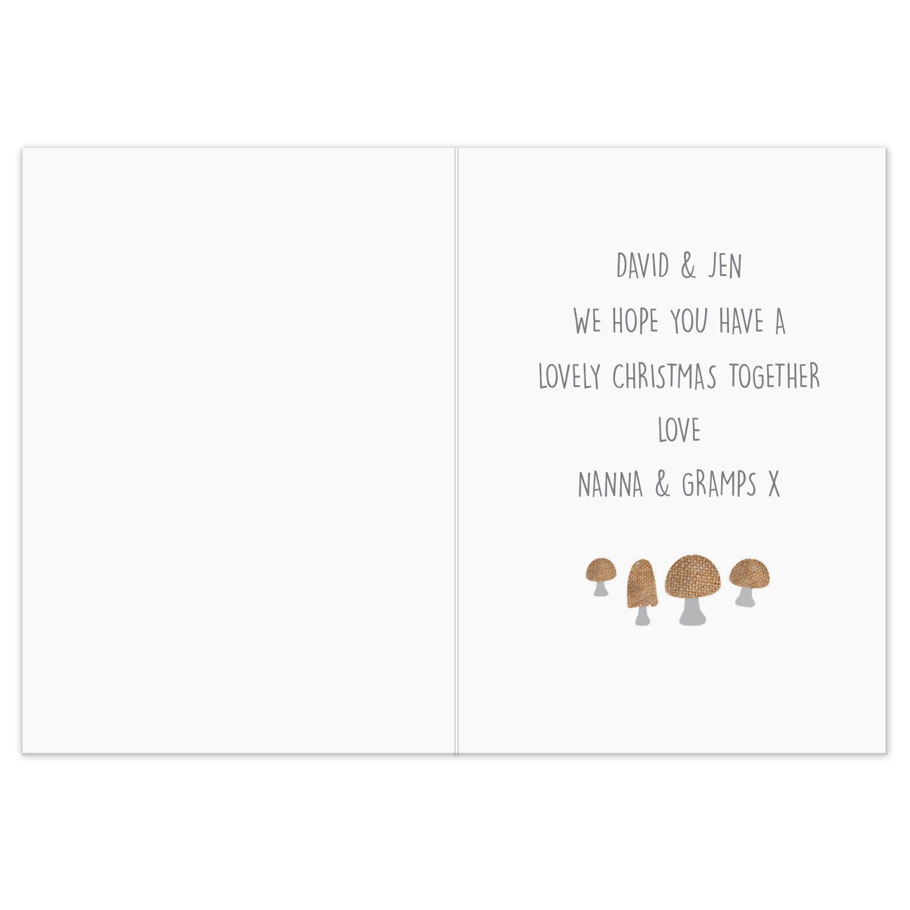 Personalised Christmas Gonk Card - MK&JD Gifts