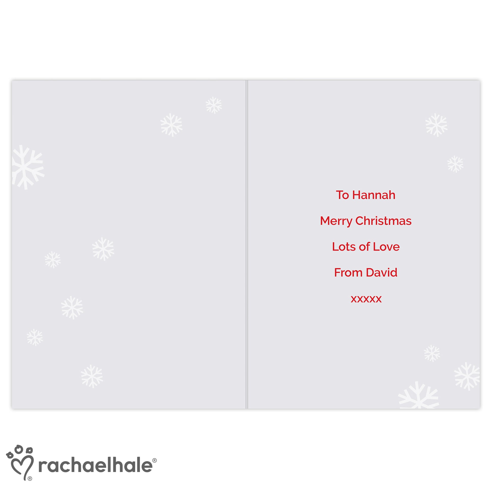Personalised Rachael Hale Christmas Dachshund Through the Snow Card - MK&JD Gifts