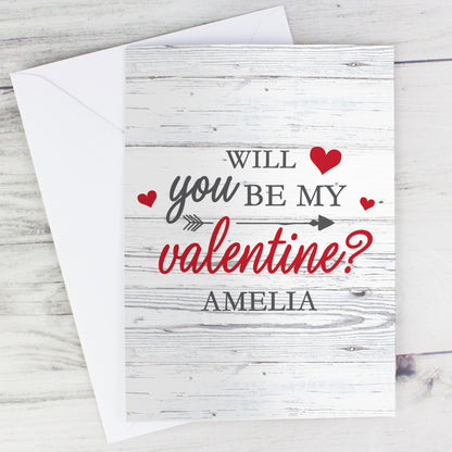 Personalised Be My Valentine Card - MK&JD Gifts